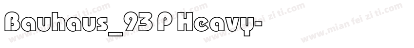 Bauhaus_93 P Heavy字体转换